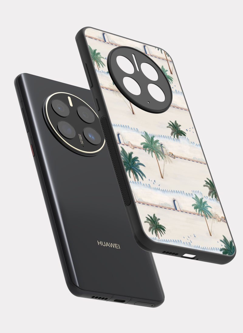PXLAAT Huawei Mate 50 Pro case cover Palm Tree And  Wall - Image 2
