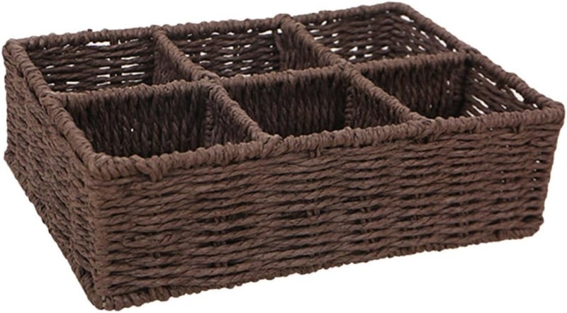 Storage Basket Nail Polish Organizer for Home Kitchen Bathroom Decorative Cosmetics Holder - Image 1