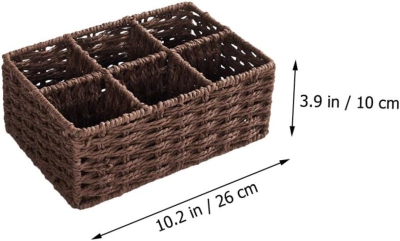 Storage Basket Nail Polish Organizer for Home Kitchen Bathroom Decorative Cosmetics Holder - Image 2