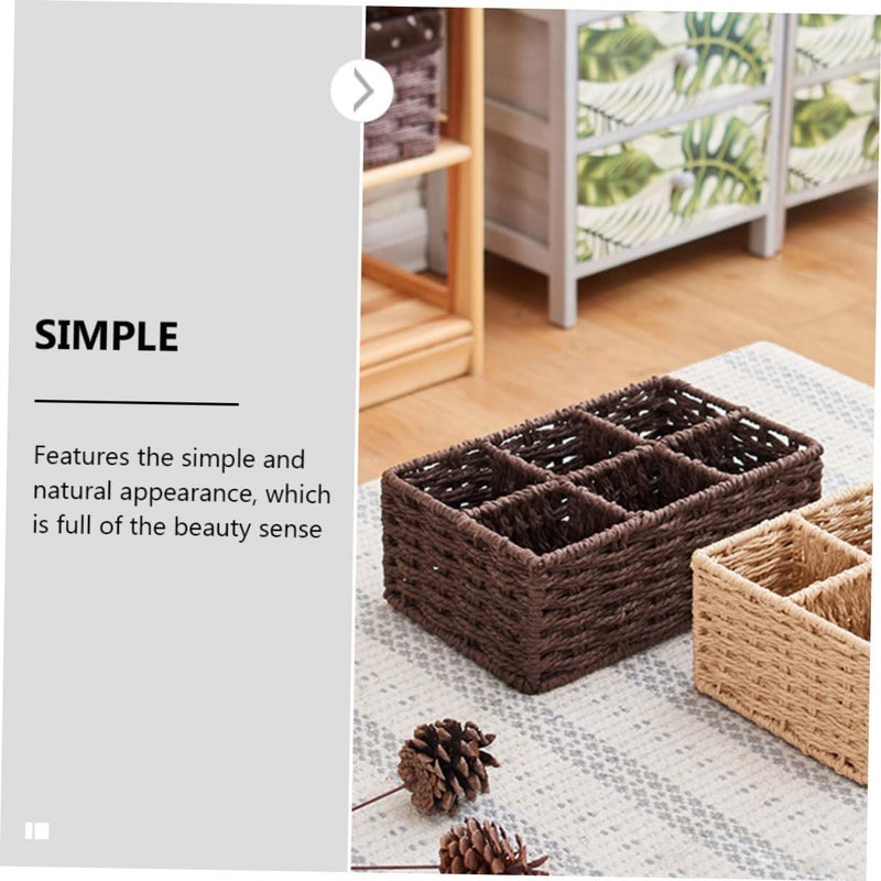 Storage Basket Nail Polish Organizer for Home Kitchen Bathroom Decorative Cosmetics Holder - Image 4
