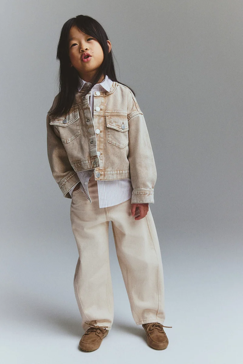 اتش اند ام جينز بقصّة ساق واسعة ومنفوخة