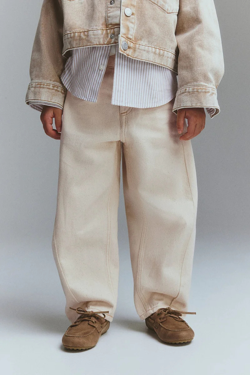 اتش اند ام جينز بقصّة ساق واسعة ومنفوخة