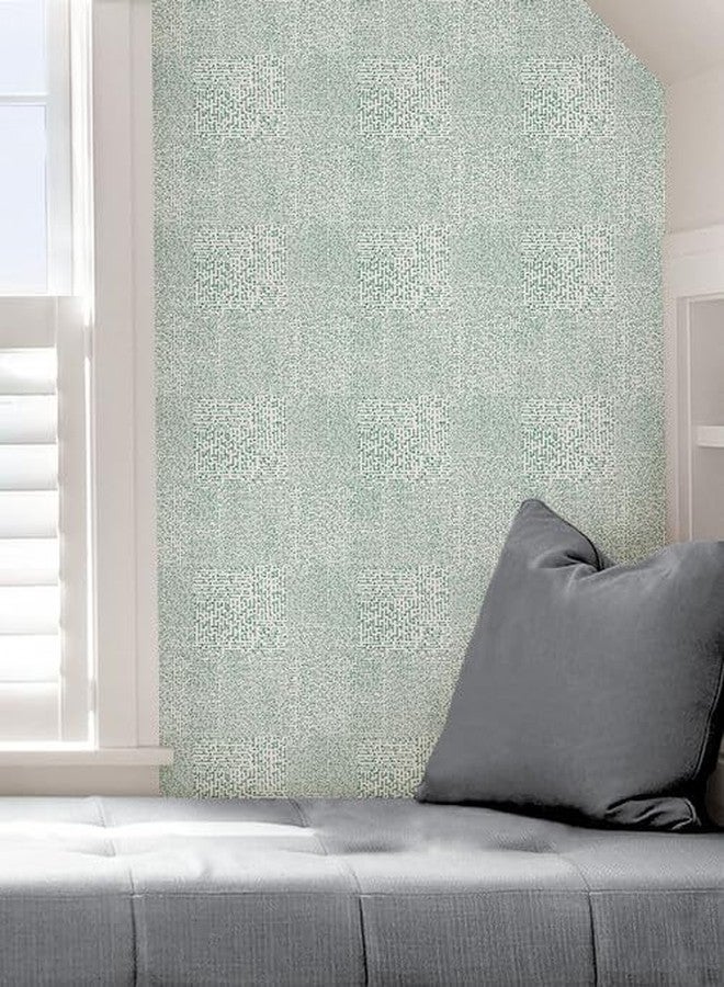 NuWallpaper NUS4385 Mayim Peel & Stick Wallpaper, Green - Image 3