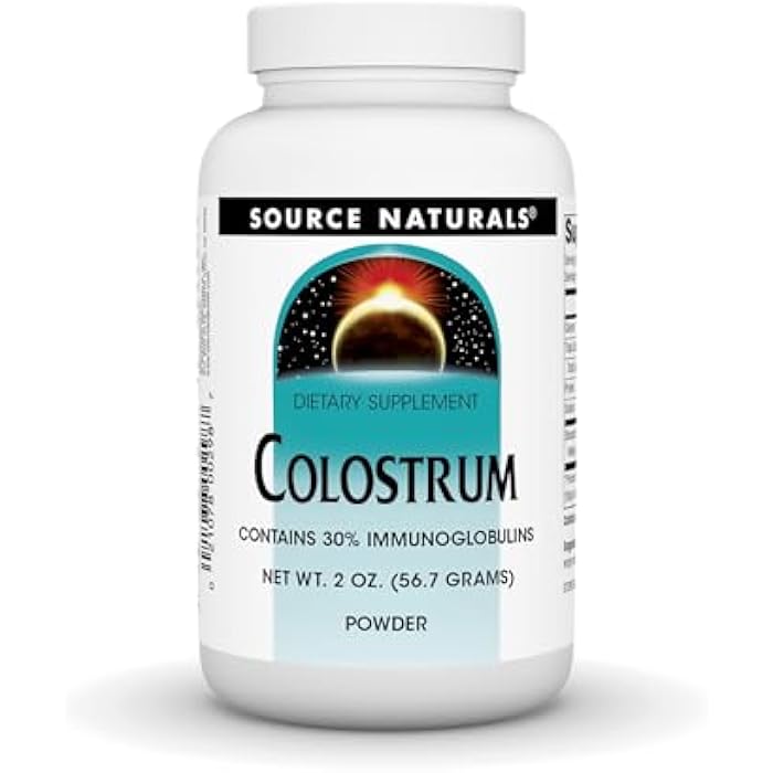 Source Naturals Colostrum Contains 30 Percent Immunoglobulins - 2 oz Powder - Image 1
