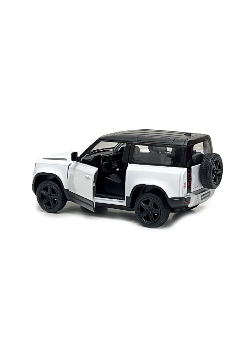 Kinsmart 1:36 Scale Door Openable Pull Back Action Land Rover Defender 90 Diecast Metal Alloy Toy Car  - Image 3