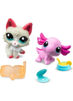 Littlest Pet Shop Lps Minis Cat and Axolotl 2-Piece Figure Set  - Image 2