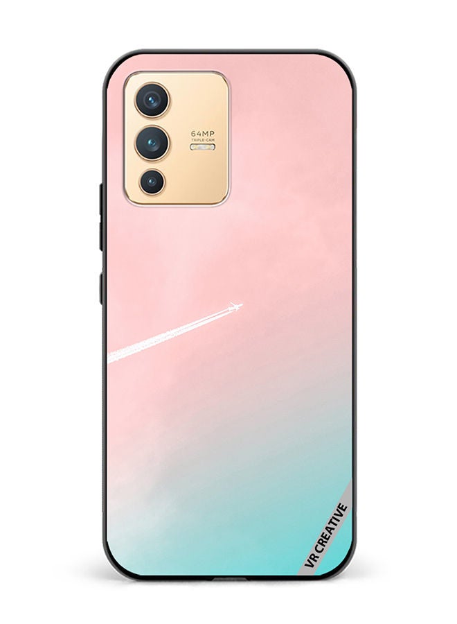 VR CREATIVE Protective Case Cover For Vivo V23 5G Aero Pink Design Multicolour - Image 1