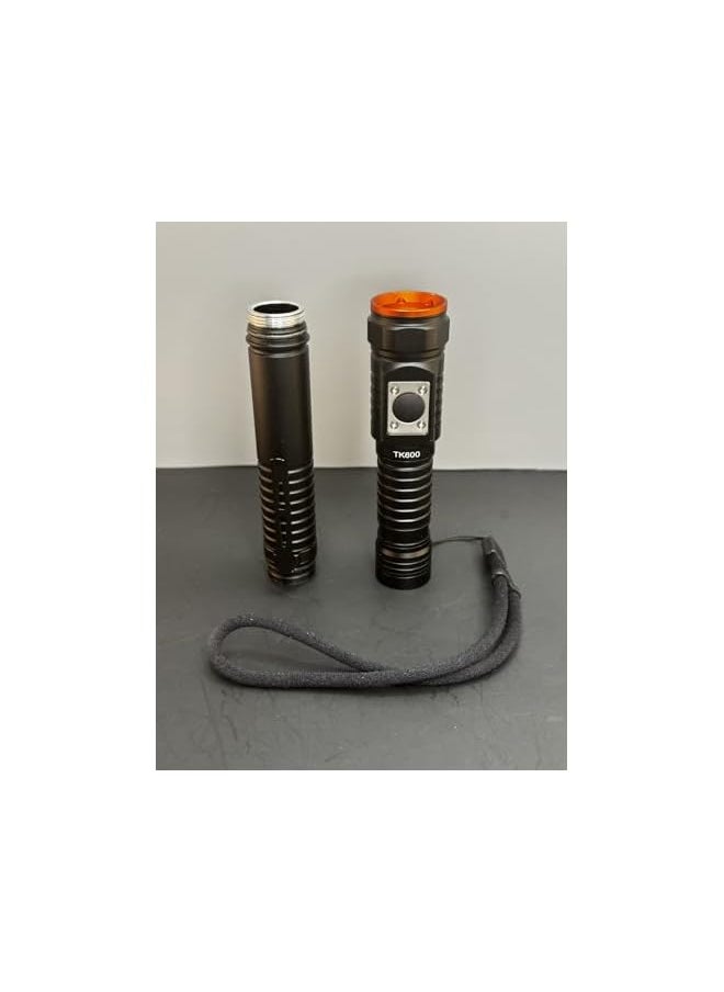 VORTEX Vortex TK600 Rechargeable Battery Dimmable High Power LED Extendable EDC Magnetic End cap Up to 600 lumens Outdoor Survival for Hiking Camping Emergency Everyday carry Flashlight  - Image 3