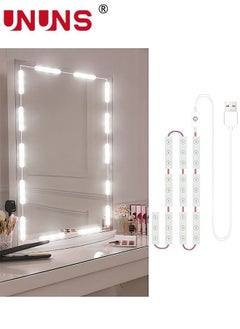 UNUNS Led Vanity Lights Kit,1.5M Dimmable Touch Control Vanity Mirror Lights,Ultra Bright White LED For Makeup Vanity Table Bathroom Mirror,Mirror Not Included  - Image 1