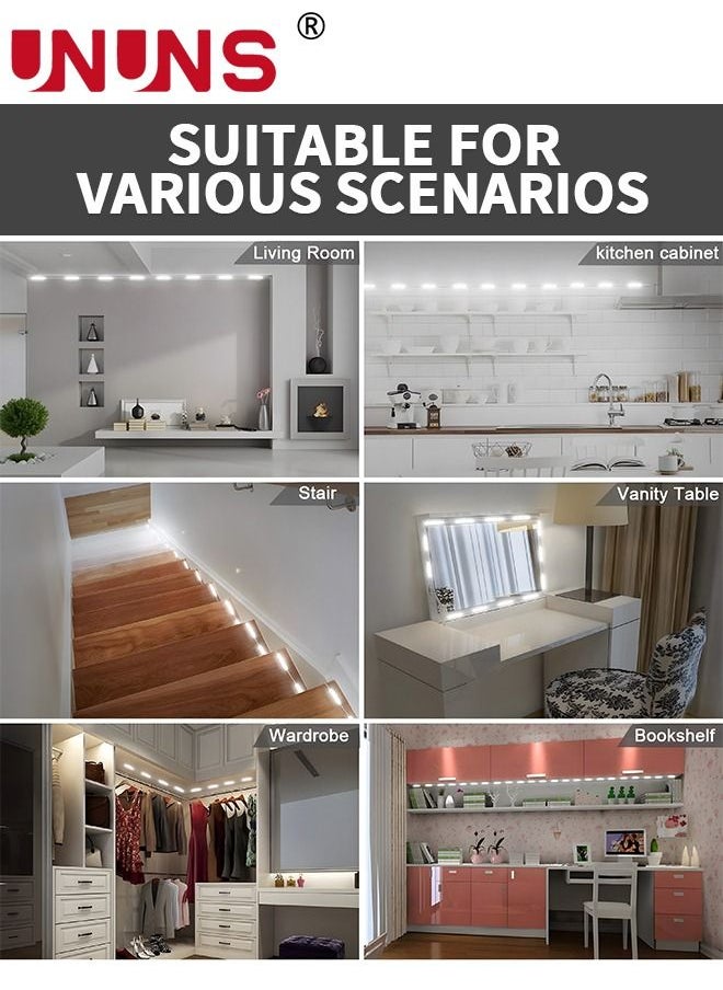 UNUNS - Led Vanity Lights Kit,1.5M Dimmable Touch Control Vanity Mirror Lights,Ultra Bright White LED For Makeup Vanity Table Bathroom Mirror,Mirror Not Included - Image 1