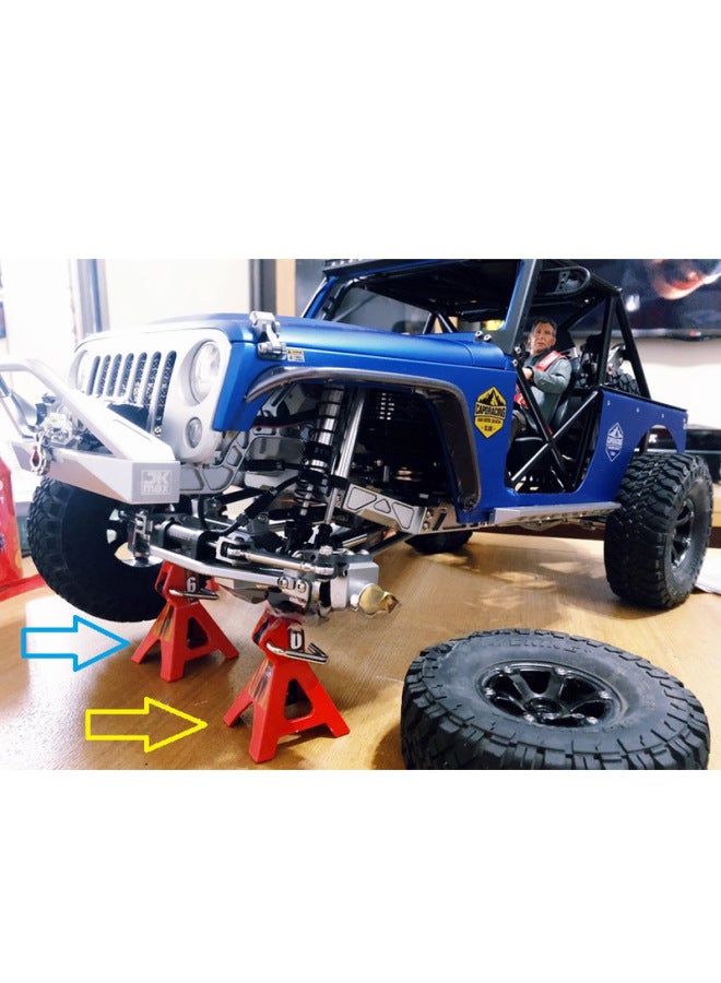 Model Car 6ton 3ton Simulation Jack Mini Metal Repair Frame Manually Adjustable Height-Color:6t Black  - Image 5