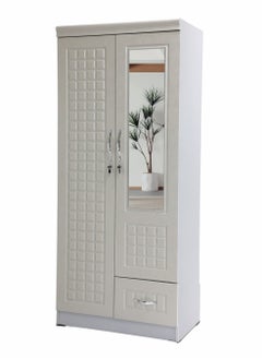 SILA 2 Door Wooden Wardrobe Cabinet Cupboard Engineered Wood Perfect Modern Stylish Heavy Duty With Mirror  - Image 4