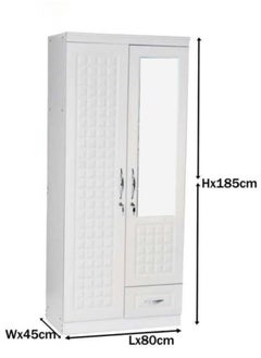 2 Door Wooden Wardrobe Cabinet Cupboard Engineered Wood Perfect Modern Stylish Heavy Duty With Mirror - pzsku/Z116F3D924CE52FB82C56Z/45/_/1711390070/744b9264-f5d0-448f-80cf-8f64a02c165b