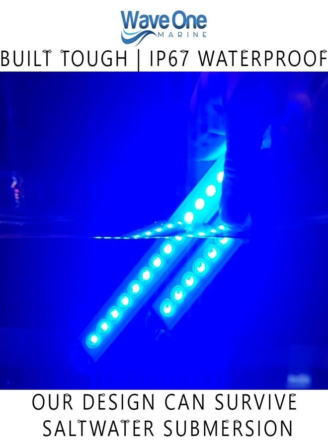 Wave One Marine 8" LED RGBW Surface Mount Courtesy Internal Driver Mount Boat Light | RV Accent | Interior Exterior Deck Transom Cockpit T Top | Waterproof IP67 (8" Round Edge) - Image 5