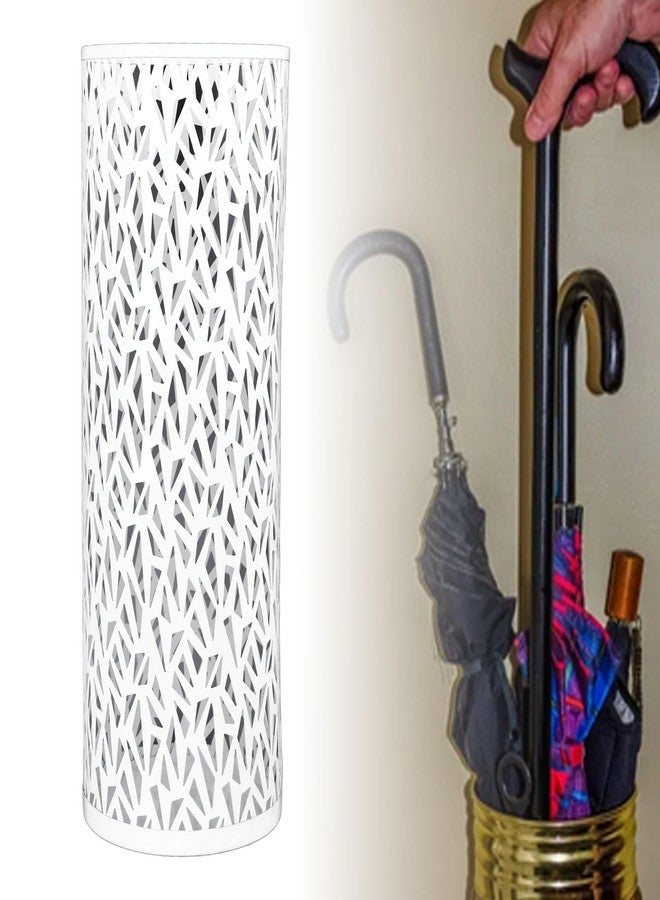 سيمي حامل مظلة معدني دائري من سيمي، مقاوم للماء، بتصميم عصري، ثابت للاستخدام في المداخل والمكاتب والمنازل (كبير) - Image 3