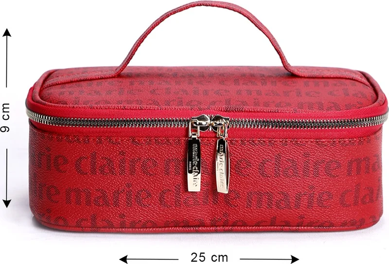 Marie Claire Claret Red Women's Makeup Bag Regina MC212111236