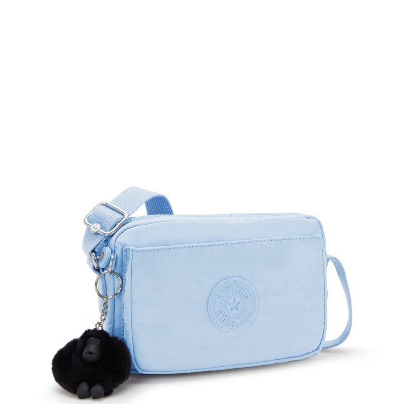 kipling Abanu Mini Crossbody Bag with Adjustable Shoulder Strap Cloudy Sky Blue - Image 2