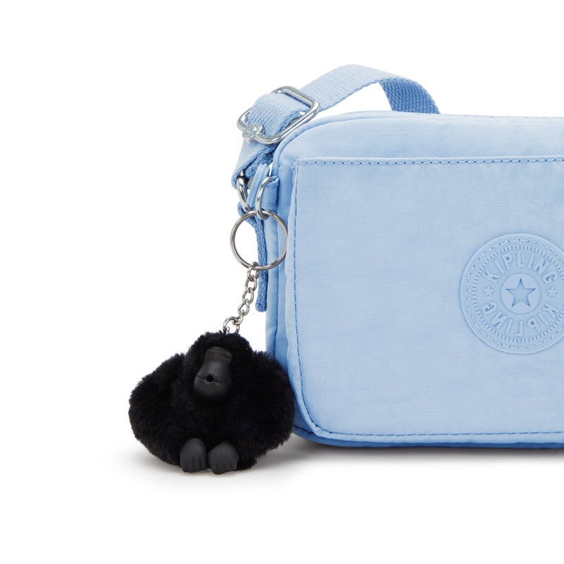 kipling Abanu Mini Crossbody Bag with Adjustable Shoulder Strap Cloudy Sky Blue - Image 3