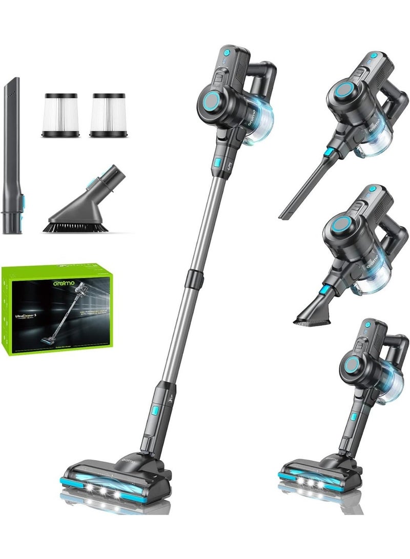Oraimo OSV-102B Cordless Stick Vacuum Cleaner, 180W Strong Suction, Self-Standing, Lightweight HEPA Vacuum for Pet Hair, Carpets & Hard Floors - Image 1