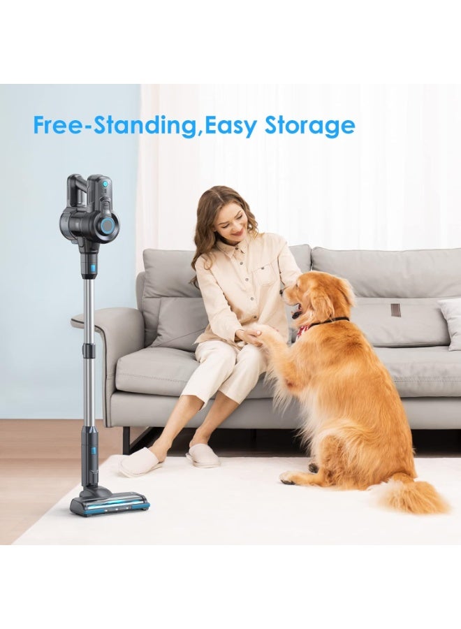 Oraimo OSV-102B Cordless Stick Vacuum Cleaner, 180W Strong Suction, Self-Standing, Lightweight HEPA Vacuum for Pet Hair, Carpets & Hard Floors - Image 5