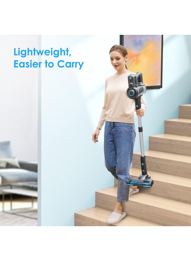 Oraimo OSV-102B Cordless Stick Vacuum Cleaner, 180W Strong Suction, Self-Standing, Lightweight HEPA Vacuum for Pet Hair, Carpets & Hard Floors - Image 4