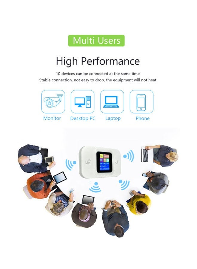 general Portable WiFi sharer, high-speed 4G mobile WiFi hotspot router, portable WiFi adapter suitable for mobile phones, laptops, desktop tablets - Image 4