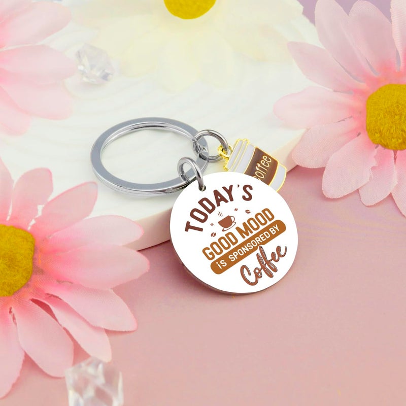 Klpoyu Coffee Lover Gifts for Women Men Coffee Keychain Accessories Coffees Gifts for Lovers Women Barista Gift Ideas Christmas Unique and Unusual Gift - Image 2