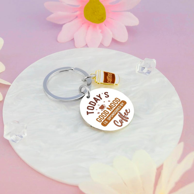 Klpoyu Coffee Lover Gifts for Women Men Coffee Keychain Accessories Coffees Gifts for Lovers Women Barista Gift Ideas Christmas Unique and Unusual Gift - Image 3