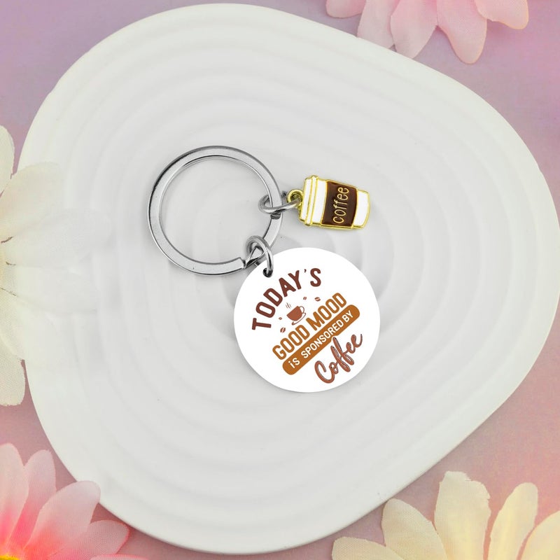 Klpoyu Coffee Lover Gifts for Women Men Coffee Keychain Accessories Coffees Gifts for Lovers Women Barista Gift Ideas Christmas Unique and Unusual Gift - Image 5
