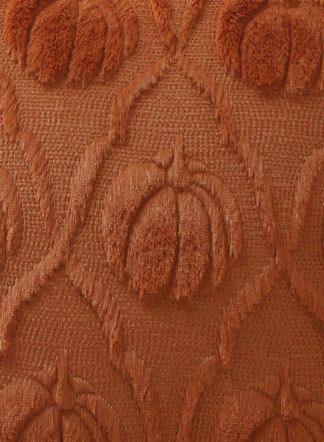 VAKADO Fall Throw Pillow Covers 18x18 Set of 2 ，Pumpkin Couch Halloween Decor Bed Cream Autumn Kitchen Porch Decorative Plush Embroidered Velvet Square Cushion Cases Thanksgiving Home for Sofa - Image 2
