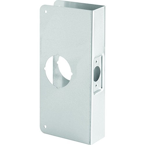 Prime-Line MP9552 Stainless Steel Single Bore Hole Lock and Door Reinforcement Plate for 1-3/4 in. Thick Doors, Stainless Steel Finish (Single Pack) - Image 3