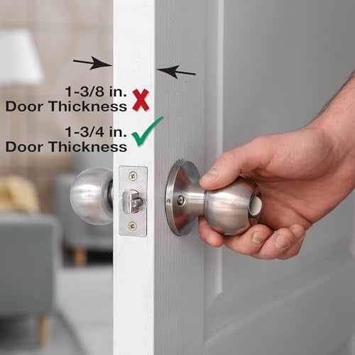 Prime-Line MP9552 Stainless Steel Single Bore Hole Lock and Door Reinforcement Plate for 1-3/4 in. Thick Doors, Stainless Steel Finish (Single Pack) - Image 4