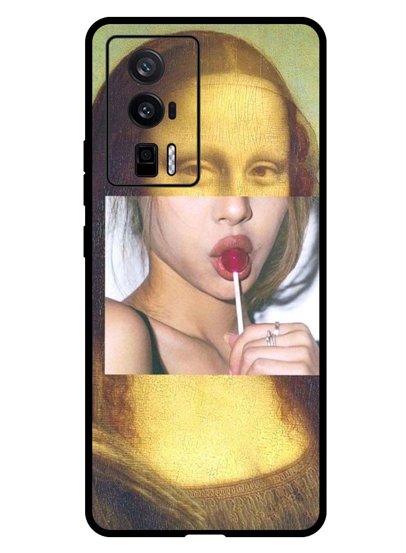 Theodor Protective Case Anti Scratch Shock Proof Bumper Cover for Xiaomi Poco F5 Pro Mona lisa lolipop - Image 1