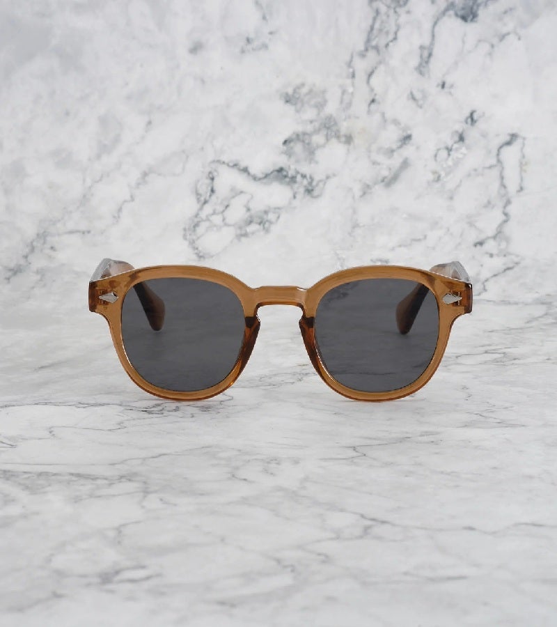  اكسبليست باوتس نظارات شمسية أنيقة للجنسين من جوني كولورد بني رمادي - Image 2