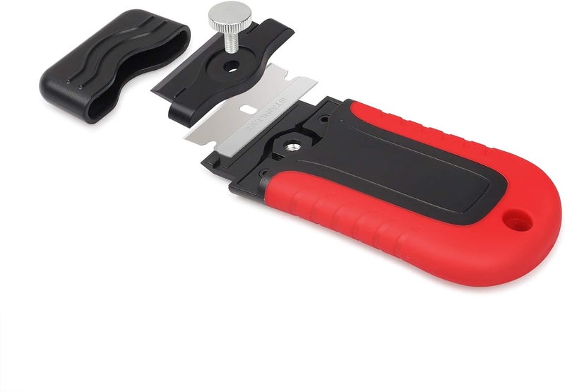 Gomake Razor Blade Scraper Tool with Blade Storage Container, Glass Cooktop Stove Scraper with 10PCS Stainless Steel Blades for Glass Clean,Paint,Old Label,Decal Sticker,Adhesive Remover - Image 5