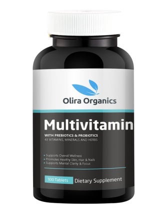 Multivitamin With Prebiotic, 100 million CFU Probiotics, Vitamin C, Vitamin D, and Zinc| Advanced Formula With Ginseng, Tribulus, Moringa, Garcinia, Ginkgo & Grape Seed Extract | Formulated With 43 Herbs For Energy, Antioxidant, Hair & Skin Support | For Men & Women 100 Tablets - pzsku/Z116FE43C1906694D2A14Z/45/1746391316/58e753a2-b0b8-49bf-8abb-c03829256927
