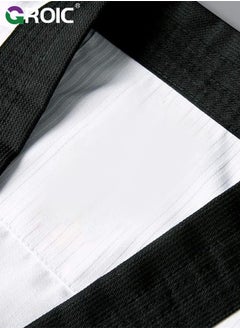 GROIC Taekwondo Suit, Karate Uniform Brazilian BJJ Gi Jiu Jitsu Gi for Adults, Gi Uniform Durable Pant & Jacket, Sports Training Clothes Parts, Lightweight Student Karate Gi Martial Arts Uniform with Belt  - Image 5