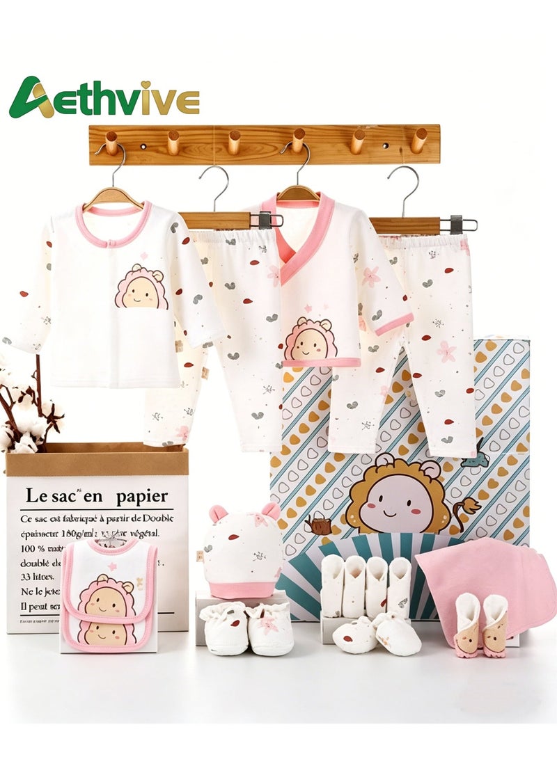 Aethvive 18pcs Baby Gift Box, Newborn Clothing Set Baby Clothes Gift Set Newborn Gift Set Newborn Outfit Set Baby Gift Box for Boys and Girls - Image 2