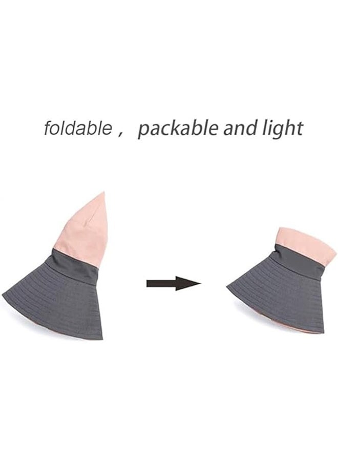 DUNISO Ponytail Sun Bucket Hats For Women UV Protection Foldable Mesh Wide Brim Hiking Beach Fishing Summer Safari Sun Hat - Image 2