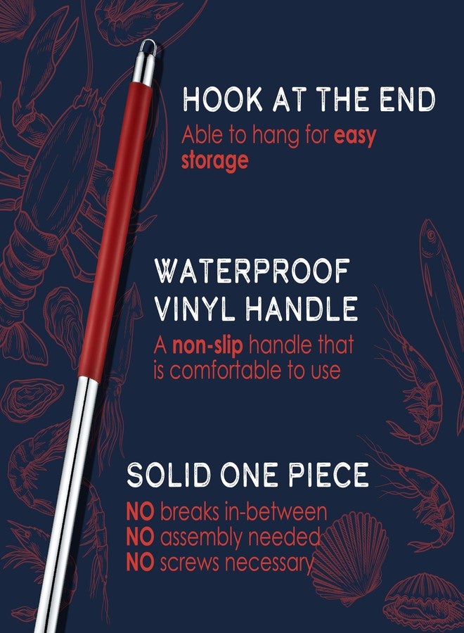 CONCORD Stainless Steel One Piece Crawfish Jambalaya Pot Spoon Stirrer. Great for Seafood, Lobster, Crab, Cajun, and Low Country Boils. (42") - Image 3