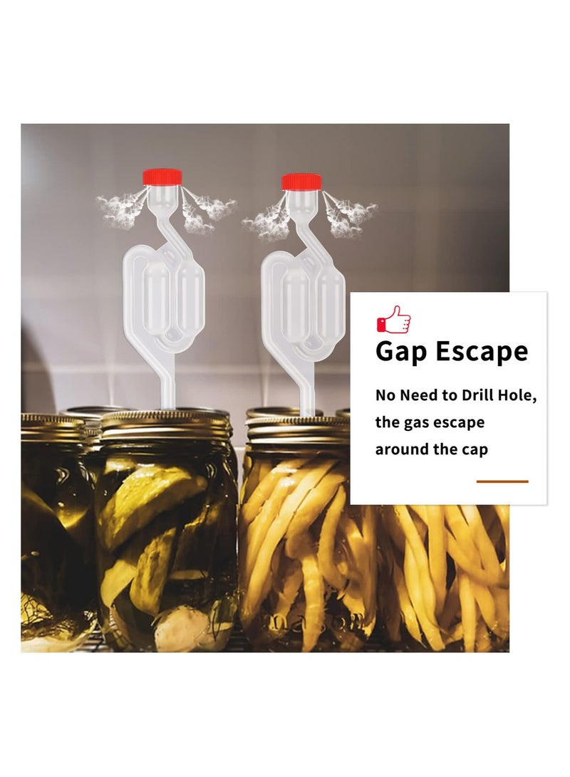 4 Pack Fermentation Airlock,Twin Bubble Fermenting Improved High Transparency S Shape with 4pcs Grommets Drilled 3/8’’ Hole - Image 4
