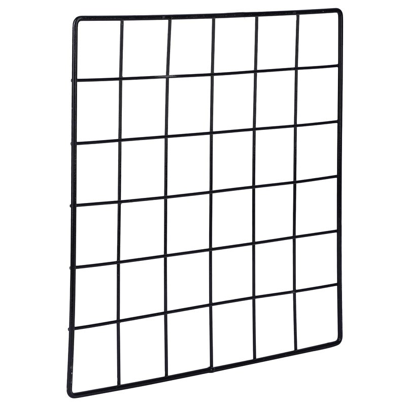 Franklite Iron Steel Grid Photo Frame for Wall Clip Holder Photo Frame,Multi Functional Creative Mesh Wall Grid Frame organizes kitchen, cabinet, refrigerator Black (30&30cm) 1Pcs Frame - Image 1