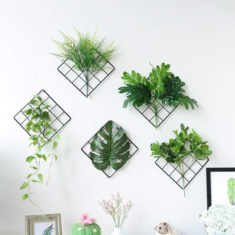 Franklite Iron Steel Grid Photo Frame for Wall Clip Holder Photo Frame,Multi Functional Creative Mesh Wall Grid Frame organizes kitchen, cabinet, refrigerator Black (30&30cm) 1Pcs Frame - Image 3