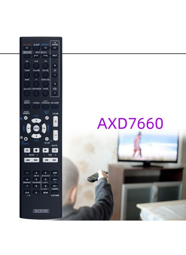 AXD7660 For Pioneer AV Receiver Stereo System Remote Control Ergonomic Replacement Controller - Image 5