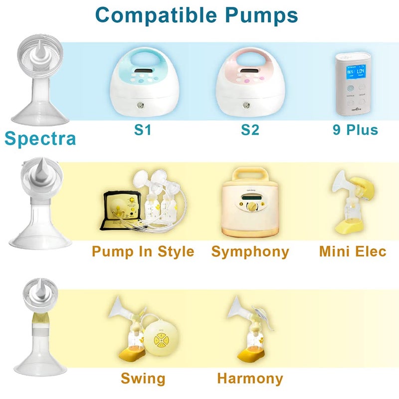 Nenesupply 6 pc Duckbill Valves Compatible with Medela and Spectra Pump Parts Use on Spectra S2 Spectra S1 Pump in Style Harmony Symphony Replace Spectra Duckbill Valves and Medela Valve - Image 2