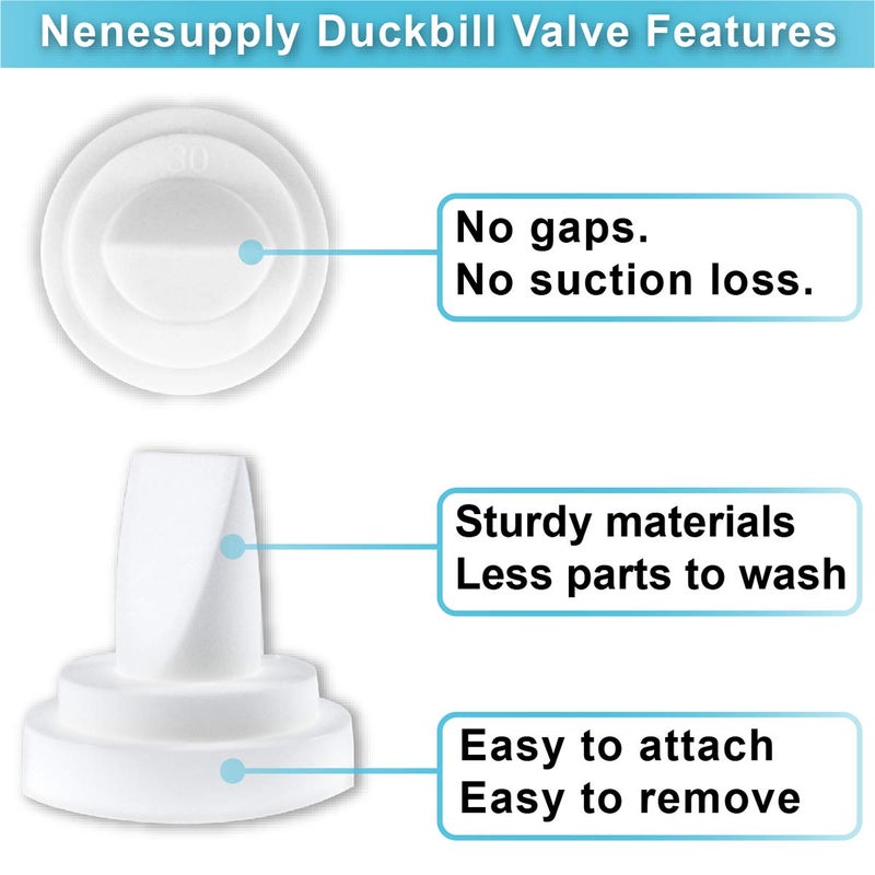 Nenesupply 6 pc Duckbill Valves Compatible with Medela and Spectra Pump Parts Use on Spectra S2 Spectra S1 Pump in Style Harmony Symphony Replace Spectra Duckbill Valves and Medela Valve - Image 5