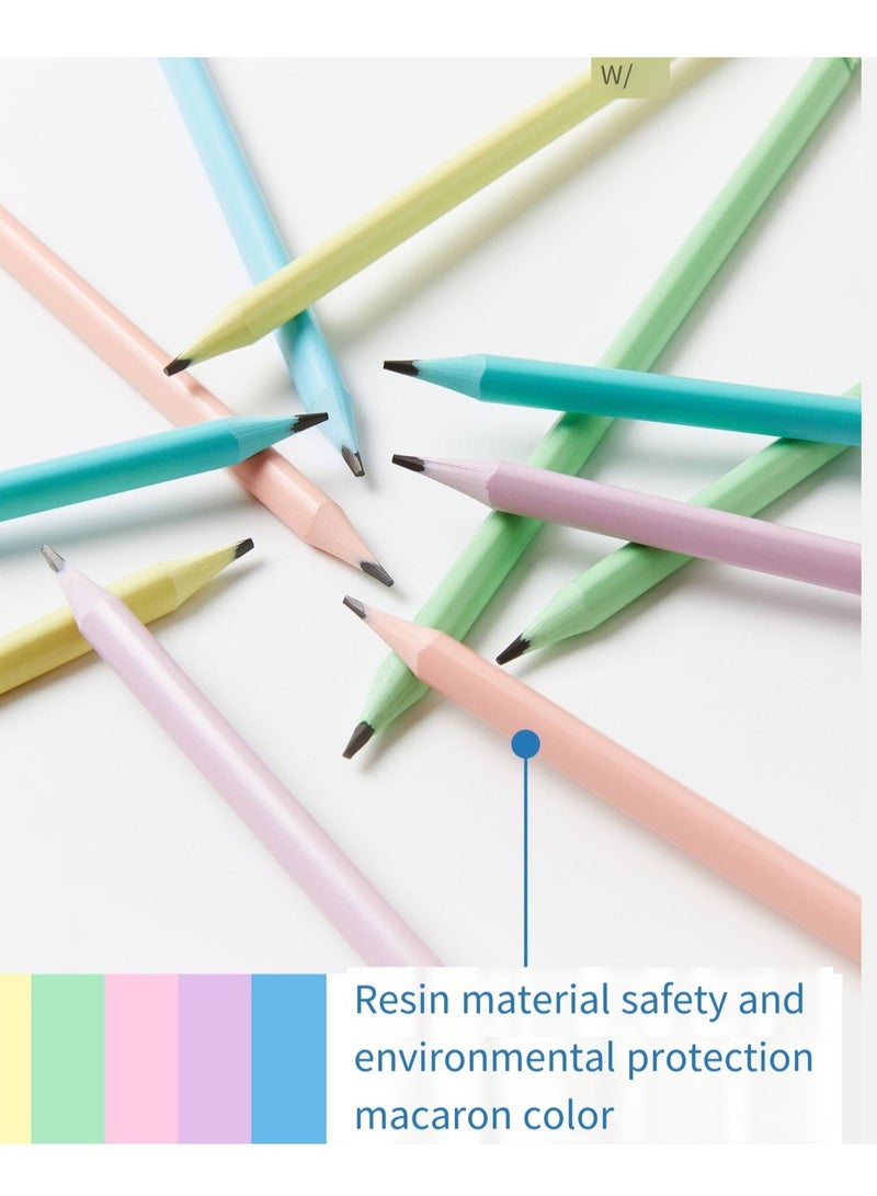 12PCS Macaron HB Triangle Pencil - Image 4