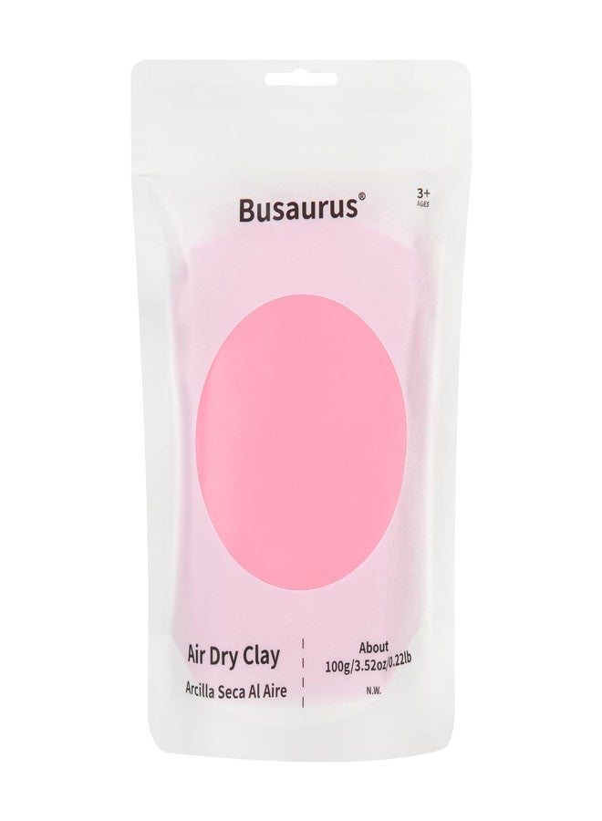 Busaurus - Ultra-Light Air Dry Modeling Magic Clay with Refill Packs, 10 Vibrant Colors for Youngsters to Creative Skills Development, Soft & Safe Clay for Kids Age 3+, Gifts for Boys & Girls (Pink) - Image 1
