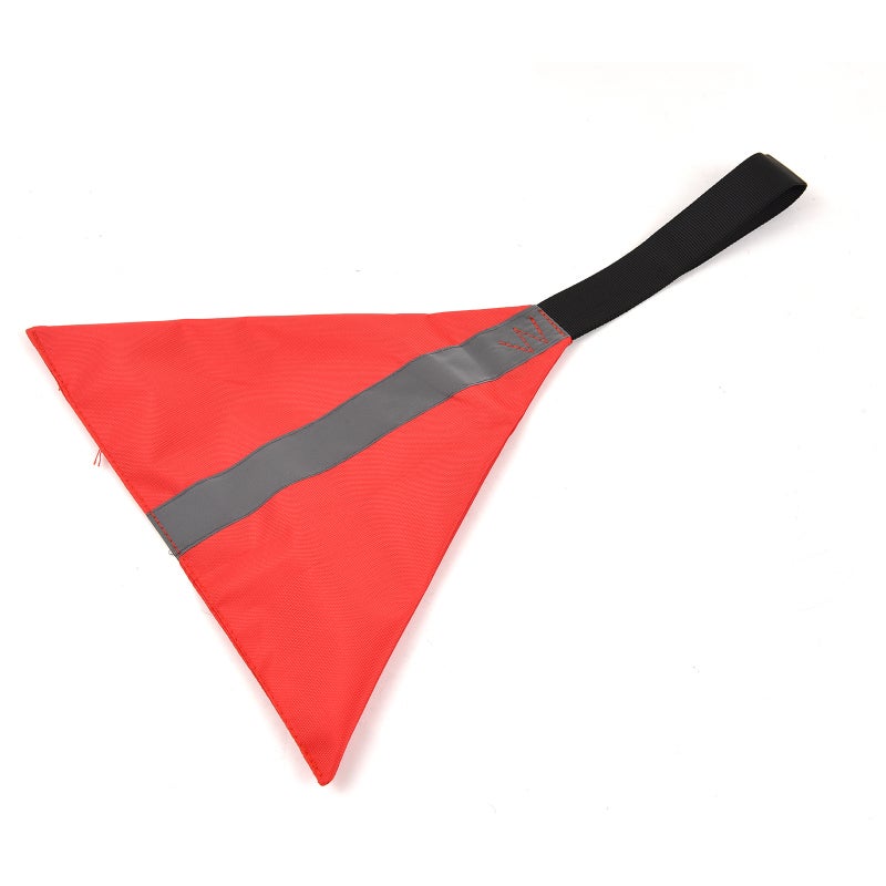 Safety Reflective Flag: Fluorescent Green Reflective Strip 360° Visibility - Premium Oxford Fabric Durable, Fade-Resistant, Easy To Clean Kayak Warning Flag for Kayak, Canoe, Boat, Bicycle, Car Advent - Image 3