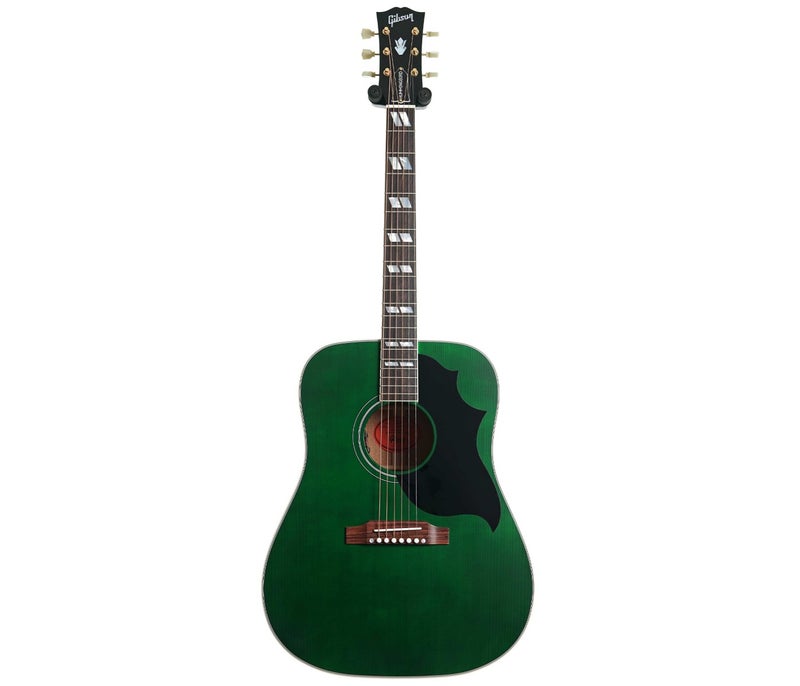 Gibson SSHFEGPSL0976 Hummingbird Acoustic-Electric Guitar - Emerald Green - Image 3